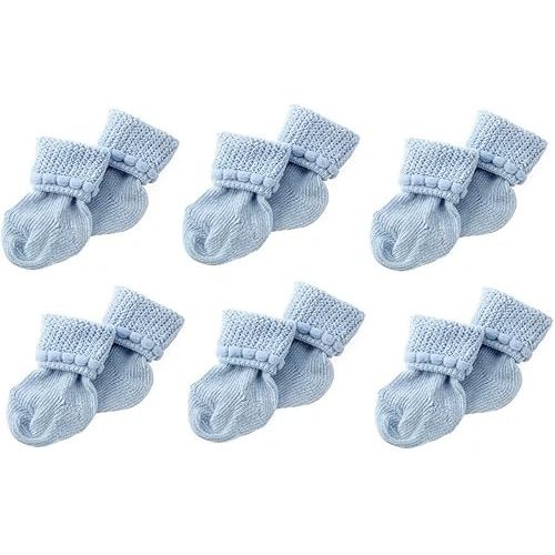 Amazon.com: Nurses Choice 6 Pack Cotton Unisex Baby Socks (3-6 Months) (White): Clothing, Shoes & Jewelry