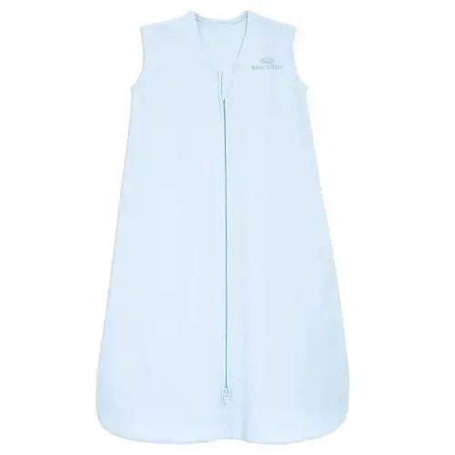 Blue Cotton Wearable Baby Blanket - Medium | HALO