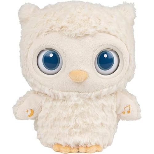 GUND Baby Sleepy Eyes Owl Bedtime Soother Plush Owl Stuffed Animal Night Light & Sound Machine for Baby Boys and Girls, 8”