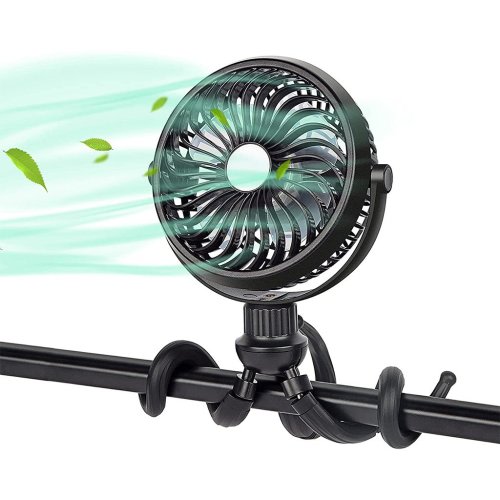 F132 octopus clip on fan with tripod legs for baby stroller