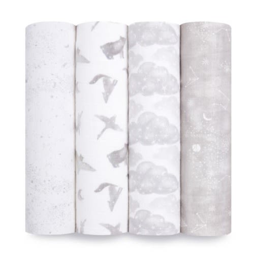 Map The Stars Organic Cotton Swaddles 4pk | aden + anais