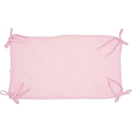 Abstract Quilted Portable Crib Bib Sheet Saver 24.5" X 13" (1 Pack, Pink)