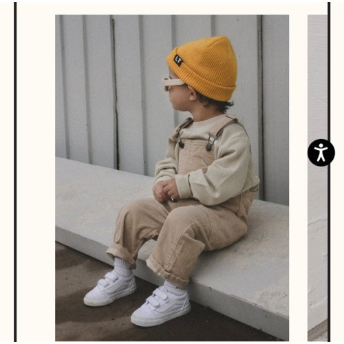 Little Trouble Beige Corduroy Overalls | Little Trouble