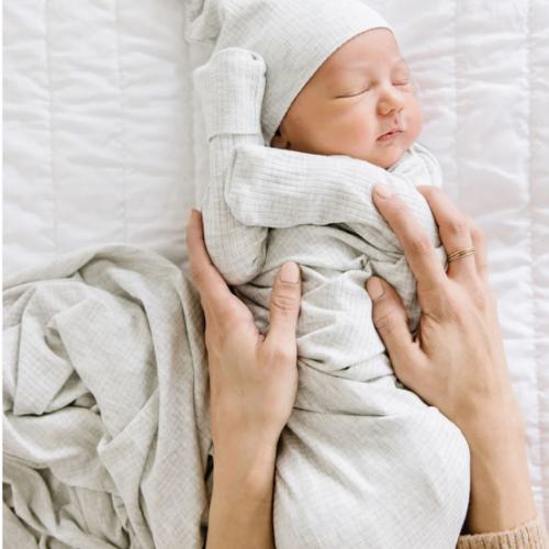 Stevie Ribbed Swaddle Blanket