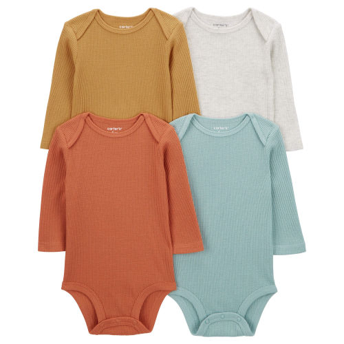 Baby 4-Pack Long-Sleeve Bodysuits