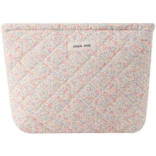 uekeboag Quilted Floral Cotton Diaper Pouch (09 Purple and Pink)