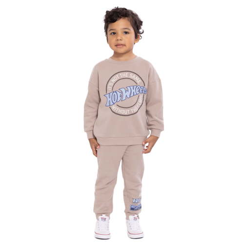 Hot Wheels Toddler Boys' Graphic Sweatshirt and Jogger Pants Set, 2 Piece, Sizes 12M-5T