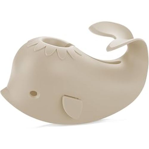 Bath Faucet Cover for Kids, Bath Spout Cover for Baby are Suitable for Most Bathtub Faucet, Soft Silicone Bathtub Faucet Safet Spout Cover Bathroom Tub, Adds Fun to Your Baby (Beige)