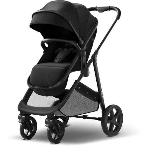 Mompush Wiz 2-in-1 Convertible Baby Stroller with Bassinet Mode - Foldable Infant Stroller to Explore More as a Family - Toddler Stroller with Reversible Stroller Seat