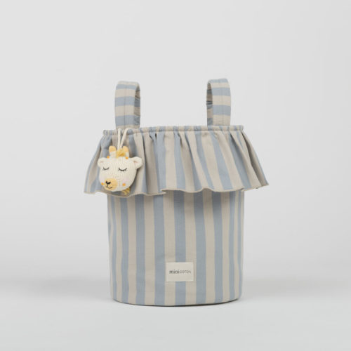 Basket Stripes - Blue + Sand - PRE ORDER - Minicoton