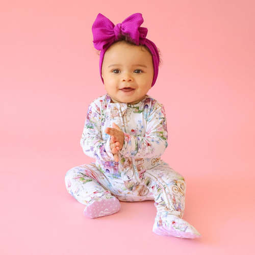 Katrina Footie Ruffled Zippered One Piece