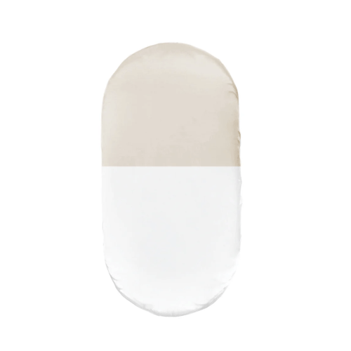 Silk Oval Bassinet Sheet (Snoo only - color fawn )