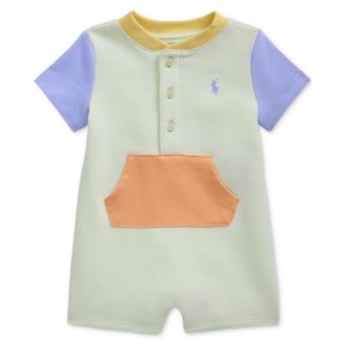 Baby Boys Colorblocked French Terry Shortall