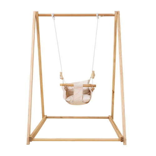 Spruce - Baby and Toddler Foldable Wooden Swing Set