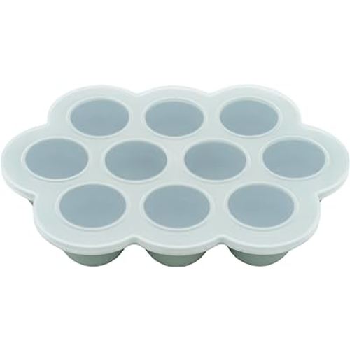 WeeSprout Silicone Baby Food Freezer Tray with Clip-on Lid - Perfect Storage Container for Homemade Baby Food, Vegetable & Fruit Purees, and Breast Milk