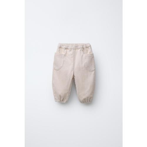 BAGGY CORDUROY PANTS - Stone | ZARA United States