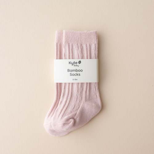 Baby and Toddler Knee High Socks in Blush | Kyte Baby