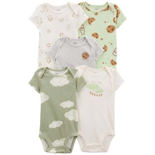 Baby 5-Pack Short-Sleeve Bodysuits - Carter's | Carter's