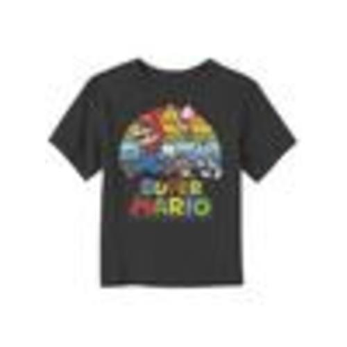 Super Mario Bros. Rainbow Chase Toddler T-Shirt - BLACK | BoxLunch