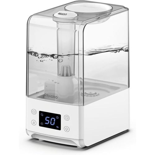 6.5L Smart Humidifiers for Large Room Bedroom Home, Cool Mist Ultrasonic Vaporizer, Auto Humidify Control for Baby and Plants, Essential Oil Diffuser with Night Light, Timer