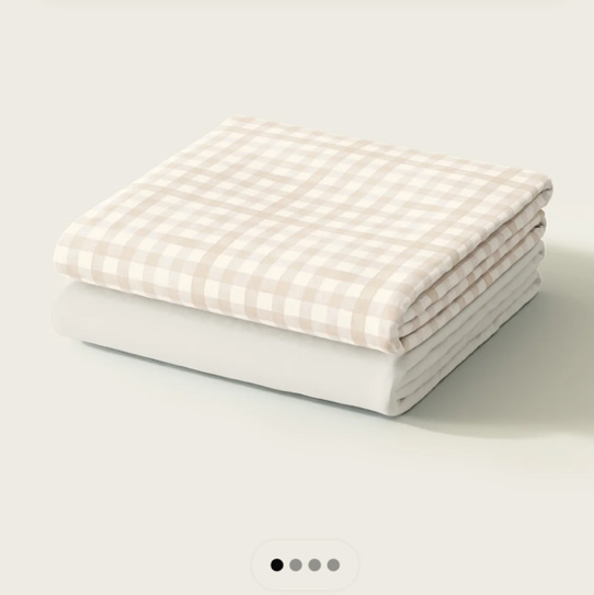 Gingham Crib Sheet Set | Nestig
