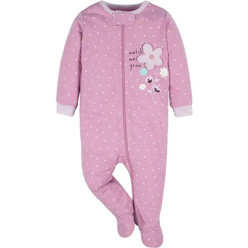 Gerber Baby Girls' 4 Pack Sleep 'N Play Footie