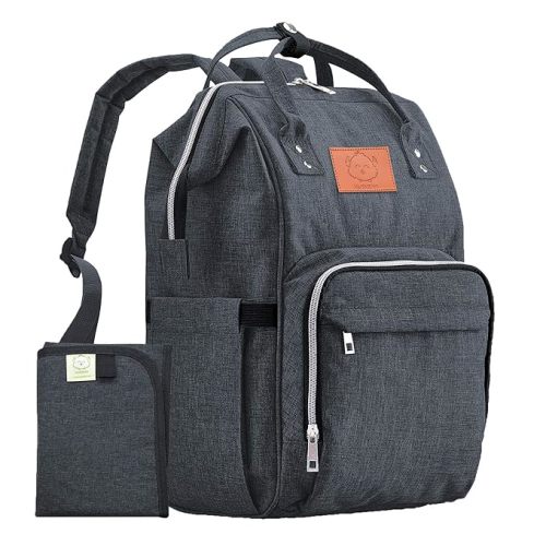 KeaBabies Baby Diaper Bag Backpack - Baby Bag for Boys,Girls, Waterproof Multi Function Baby Backpack, Large Diaper Bags for Baby Girl, Baby Boy, Travel Diaper Bag with Changing Pad (Mystic Gray)