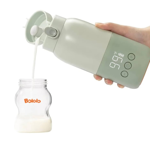 Portable Bottle Warmer for Travel, Super Fast Charging, Instant Breastmilk, Formula, Water, Milk Warmer with 10 Ounces Big Capacity, Baby Flask for Vehicle,car,Airplane Journey