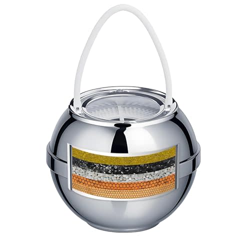 Beati Faucet Bath Filter for Tub - Kinder Water Filter for Bathtub, Hard Water Softener to Remove Lead,Chlorine and Fluoride, Improve Skin, Hair and Nails Condition,Chrome