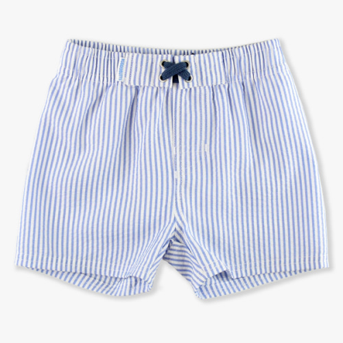 Seersucker Swim Trunks
