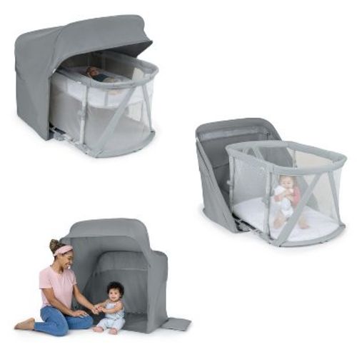 Ingenuity Dream Retreat 3-in-1 Portable Bassinet, Playard And Light Blocking Shade, 0-36 Months - Neutral