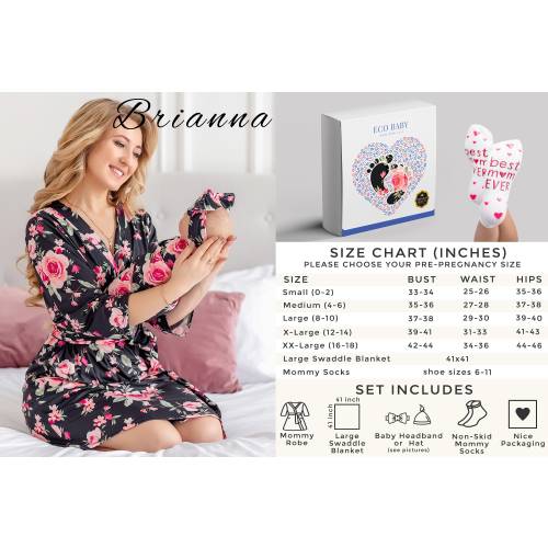 Matching robe and swaddle set mom and baby, Maternity robe and matching baby set, Mommy and baby robe and swaddle girl, Mom and baby set
