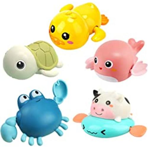 ASAP Amazon.com: Bath Toy,Cute Animal Clockwork Bathtub Swimming Pool Toy,Baby Bath Toys for Toddlers 1-3, Boys & Girls Water Bath Toy Set,5 Pack : Toys & Games