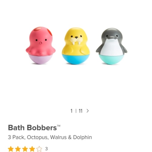 Bath Bobbers™ 3pk, Octopus, Walrus & Dolphin | Munchkin