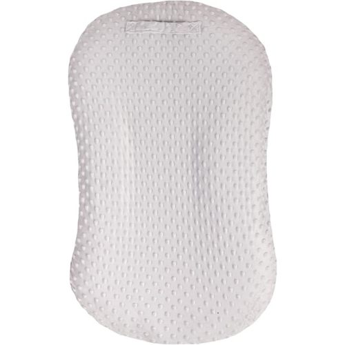 Water Resistant Removable Cover for Newborn Lounger | Minky Sensory Touch Slipcover for Baby Floor Seat | Premium Quality Soft Wipeable Fabric | Hypoallergenic (Fog)