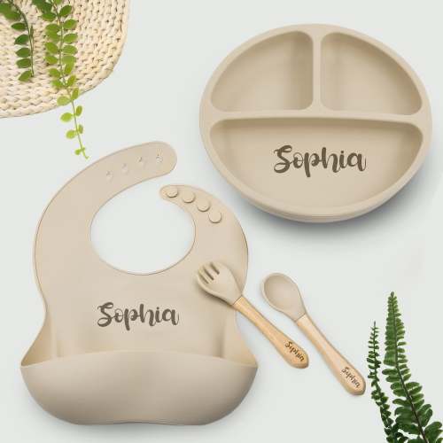 Noah + Nori™ Personalized Baby Feeding Set – Noah + Nori Personalized Gifts