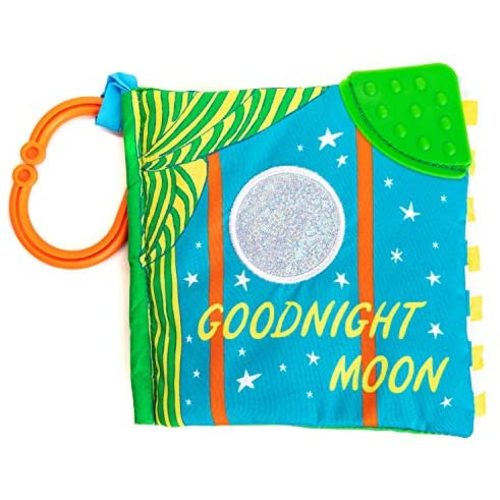 KIDS PREFERRED Goodnight Moon Soft Book with On The Go Clip, 5 Inches