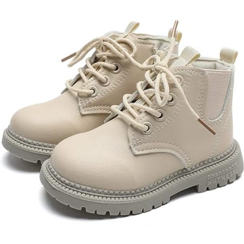 Komfyea Boys And Girls Lace Up Casual Outdoor Hiking Ankle Boots(Toddler/Little Kids)