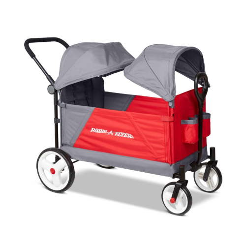 Discovery Toddler Push & Pull Stroll 'N Wagon with Canopies for Kids