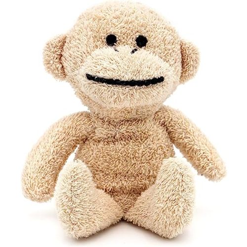 Thermal-Aid Zoo - Mini Microwavable Stuffed Animal - Plush Toy and Hot Cold Pack - Jo Jo The Monkey - 3.15 x 2.6 x 9.3 in