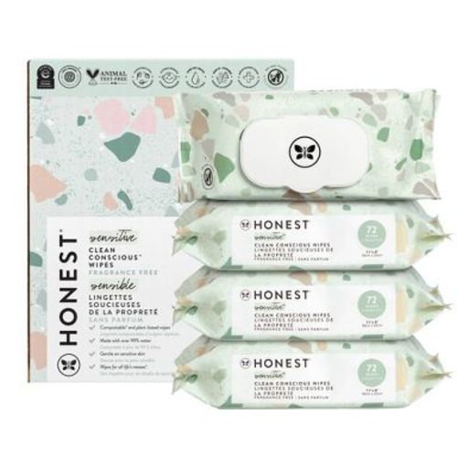 The Honest Company Plant-Based Baby Wipes made with over 99% Water - Geo Mood - 288ct