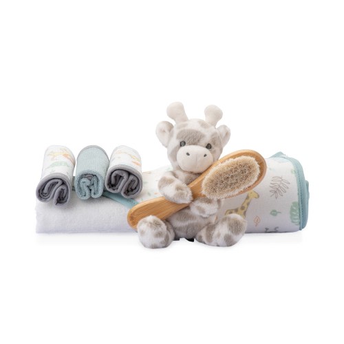 The Little Linen Co. Bath Gift Savanna Giraffe