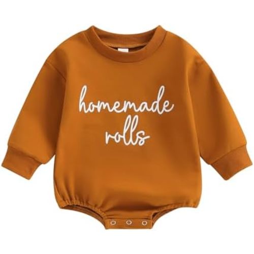 Baby Halloween Sweatshirt Romper Casual Letter Print Toddler Long Sleeve Jumpsuit for Newborn Girl Boy Cute Clothes