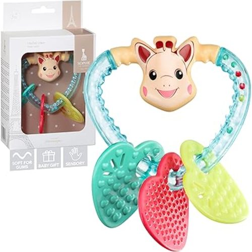 Sophie la Girafe | Heart Rattle | Light & Easy to Grasp | Awaken All 5 Senses