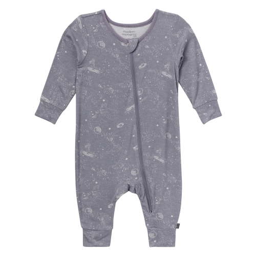 Modern Moments Baby Neutral Super Soft Long Sleeve Coverall with Mitten Cuff, Newborn-12M