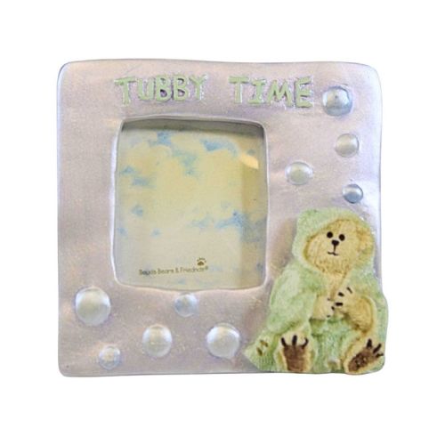 Boyds Bears Resin 2.5 Inch Bubbles Tubby Time Mini Frame Baby Single Image Frames