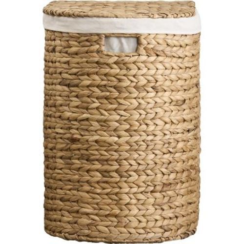 Solhome Ludmila Water Hyacinth Woven Oval Laundry Hamper