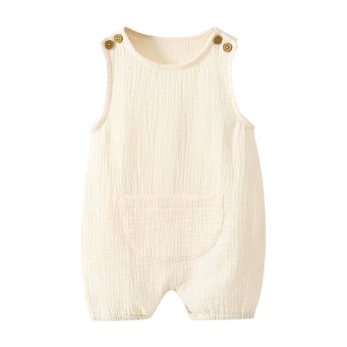 Fouhkni Newborn Clothes Short Jumpsuit Infant Baby Boys Girls Cute Romper 1-Piece Summer Solid Color Outfits