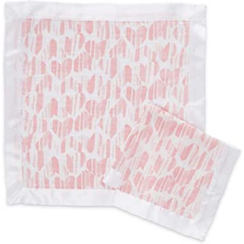 aden + anais Essentials Issie Security Blankets, Super Soft 100% Cotton Muslin, 2 Pack, Briar Rose
