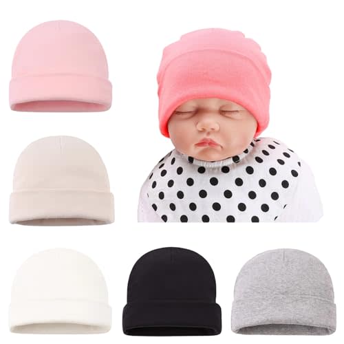 Bamery Cotton Baby Girl Hat Preemie Boys Beanie Newborn Hospital Hats Winter Infant Hats for Girls